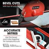 Darrahopens Tools > Power Tools BAUMR-AG 800W Electric Tile Saw Cutter with 200mm (8") Blade, 720mm Cutting Length, Side Extension Table