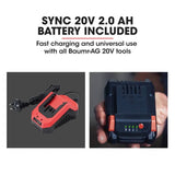 Darrahopens Tools > Power Tools BAUMR-AG CS3 20V SYNC Cordless Circular Saw with Battery and Fast Charger Kit