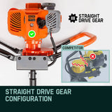 darrahopens Tools > Power Tools Baumr-AG Post Hole Digger 62CC Posthole Earth Auger Fence Borer Petrol Drill Bit