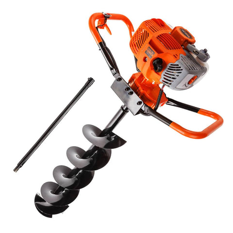 darrahopens Tools > Power Tools Baumr-AG Post Hole Digger 62CC Posthole Earth Auger Fence Borer Petrol Drill Bit