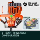 darrahopens Tools > Power Tools Baumr-AG Post Hole Digger 75CC Posthole Earth Auger Fence Borer Petrol Drill Bit