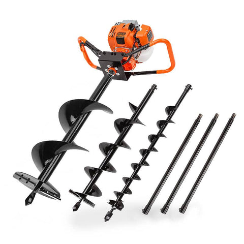 darrahopens Tools > Power Tools Baumr-AG Post Hole Digger 75CC Posthole Earth Auger Fence Borer Petrol Drill Bit