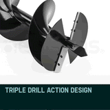 darrahopens Tools > Power Tools Baumr-AG Post Hole Digger 88CC Posthole Earth Auger Fence Borer Petrol Drill Bit