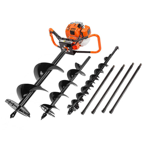 darrahopens Tools > Power Tools Baumr-AG Post Hole Digger 88CC Posthole Earth Auger Fence Borer Petrol Drill Bit