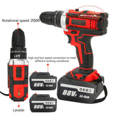 Darrahopens Tools > Power Tools Cordless Drill w/2 Battery Heavy Duty Impact Driver Kit Brushless Hammer Set 88V