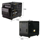 Darrahopens Tools > Power Tools Diesel Generator Single Phase 8.4kw Rated Diesel 6kw 13hp Portable