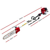 darrahopens Tools > Power Tools Giantz 4-STROKE Pole Chainsaw Hedge Trimmer Brush Cutter Whipper Multi Tool Saw