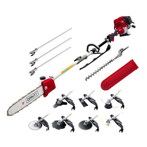 darrahopens Tools > Power Tools Giantz 4-STROKE Pole Chainsaw Hedge Trimmer Brush Cutter Whipper Multi Tool Saw