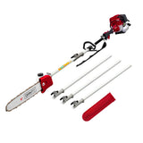 darrahopens Tools > Power Tools Giantz 4 Stroke Pole Chainsaw Petrol Chain Saw Brush Cutter Brushcutter Tree