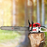 Darrahopens Tools > Power Tools Giantz 62cc Chainsaw Petrol Commercial 24" Bar E-Start Tree Chain Saw 5.2HP