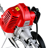 darrahopens Tools > Power Tools Giantz 62cc Petrol Brush Cutter Whipper Saw Trimmer 2 Stroke 3-in-1 Wheel