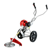 darrahopens Tools > Power Tools Giantz 62cc Petrol Brush Cutter Whipper Saw Trimmer 2 Stroke 3-in-1 Wheel