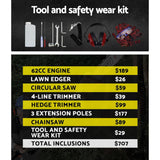 darrahopens Tools > Power Tools Giantz 62CC Petrol Pole Chainsaw Saw Brush Cutter Whipper Snipper Hedge Trimmer
