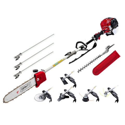 darrahopens Tools > Power Tools Giantz 65cc Petrol Pole Chainsaw Pruners 2 Stroke Long Chainsaws Hedge trimmer Brush Cutter Chain Saw Whipper Snipper Multi Tool