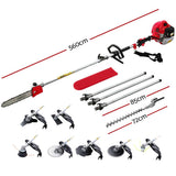 Darrahopens Tools > Power Tools Giantz 65CC Pole Chainsaw Hedge Trimmer Brush Cutter Whipper Snipper Multi Tool