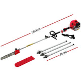 Darrahopens Tools > Power Tools Giantz 65CC Pole Chainsaw Petrol Saw Chain Tree Pruner Extended Bonus Extra Gift
