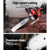 darrahopens Tools > Power Tools Giantz Petrol Chainsaw Chain Saw E-Start Commercial 45cc 16'' Top Handle Tree