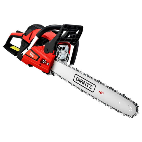 darrahopens Tools > Power Tools Giantz Petrol Chainsaw Chain Saw E-Start Commercial 45cc 16'' Top Handle Tree