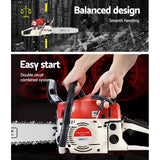 darrahopens Tools > Power Tools Giantz Petrol Chainsaw Commercial E-Start 18''