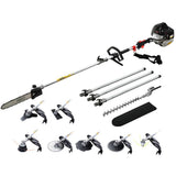 Darrahopens Tools > Power Tools Giantz Pole Chainsaw Hedge Trimmer Brush Cutter Whipper Snipper 9 IN 1 MultiTool