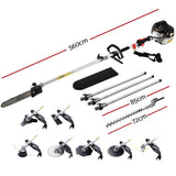 Darrahopens Tools > Power Tools Giantz Pole Chainsaw Petrol Hedge Trimmer Brush Cutter Whipper Snipper Multitool