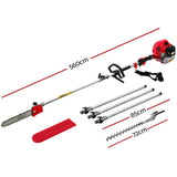 Darrahopens Tools > Power Tools Giantz Pole Chainsaw Petrol Hedge Trimmer Pruner Chain Saw Brush Cutter Combo