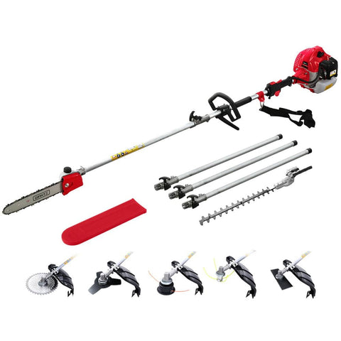 Darrahopens Tools > Power Tools Giantz Pole Chainsaw Saw Hedge Trimmer Brush Cutter Whipper Snipper Multi Tool