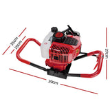 darrahopens Tools > Power Tools Giantz Post Hole Digger Diggers Petrol Complete 80CC Motor Only Earth Auger