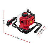 darrahopens Tools > Power Tools Giantz Post Hole Digger Petrol Diggers Only Motor Complete Earth Auger 92CC