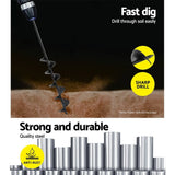 darrahopens Tools > Power Tools GIANTZ Power Garden Auger Small Earth Planter 75 X 600MM Black