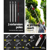 darrahopens Tools > Power Tools Gizantz 65CC Pole Chainsaw Hedge Trimmer Brush Cutter Whipper Snipper Multi Tool