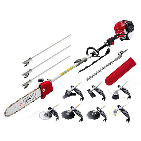 darrahopens Tools > Power Tools Gizantz 65CC Pole Chainsaw Hedge Trimmer Brush Cutter Whipper Snipper Multi Tool