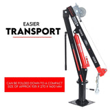 Darrahopens Tools > Power Tools Hydraulic Crane 900kg Pickup Swivel Ute Truck Trailer Lift Hoist Winch Haul