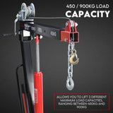 Darrahopens Tools > Power Tools Hydraulic Crane 900kg Pickup Swivel Ute Truck Trailer Lift Hoist Winch Haul