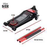 Darrahopens Tools > Power Tools Hydraulic Floor Jack 3T Trolley Low Profile Car Track Quick Lifting 75-500mm
