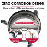 Darrahopens Tools > Power Tools Jet-USA 15" Stainless Steel Pressure Washer Surface Cleaner, 1/4" Fitting, For Concrete Driveway Patio Floor