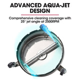 Darrahopens Tools > Power Tools Jet-USA 21" Stainless Steel Pressure Washer Surface Cleaner with Yoke Handlebar, 3/8" Fitting, For Concrete Driveway Patio Floor
