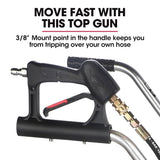 Darrahopens Tools > Power Tools Jet-USA 24" Stainless Steel Pressure Washer Surface Cleaner, 3/8" Fitting, with Yoke Handlebar, For Concrete Driveway Patio Floor