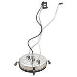 Darrahopens Tools > Power Tools Jet-USA 24" Stainless Steel Pressure Washer Surface Cleaner, 3/8" Fitting, with Yoke Handlebar, For Concrete Driveway Patio Floor
