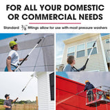Darrahopens Tools > Power Tools Jet-USA 4000PSI 5.5M Long Telescopic Universal Pressure Washer Cleaner Pole Wand Extension Lance