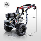 Darrahopens Tools > Power Tools Jet-USA 7HP 4800PSI Petrol High Pressure Washer Gun Water Cleaner Gurney 4-Stroke Engine 30M Hose