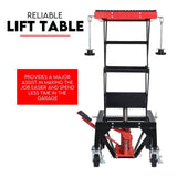 Darrahopens Tools > Power Tools Motorcycle Scissor Lift Stand 135kg Hydraulic Motorbike Lifter Dirt Bike Jack