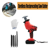 Darrahopens Tools > Power Tools Red Cordless Electric Reciprocating Saw Cutter w+ Blades For Makita Battery