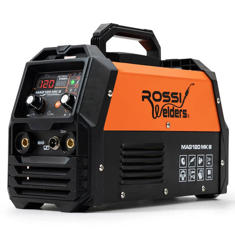 Darrahopens Tools > Power Tools ROSSI 120 Amp Portable Inverter MMA MAG Gasless Lift-Arc Welder