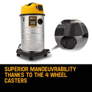 darrahopens Tools > Power Tools UNIMAC 30L Wet and Dry Vacuum Cleaner Blower Bagless 2000W Drywall Vac
