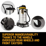 darrahopens Tools > Power Tools UNIMAC 60L Wet and Dry Vacuum Cleaner Bagless Industrial Grade Drywall Vac