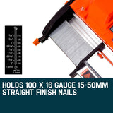 darrahopens Tools > Power Tools UNIMAC Finish Nailer 20V Lithium 16ga Brad Nailer Cordless Nail Gun