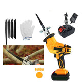 Darrahopens Tools > Power Tools Yellow Cordless Electric Reciprocating Saw Cutter w+ Blades For Makita Battery
