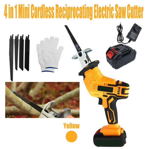Darrahopens Tools > Power Tools Yellow Cordless Electric Reciprocating Saw Cutter w+ Blades For Makita Battery