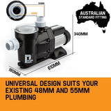 darrahopens Tools > Pumps 2000W Swimming Pool Spa Water Pump Electric Self Priming Filter 33,600L/H